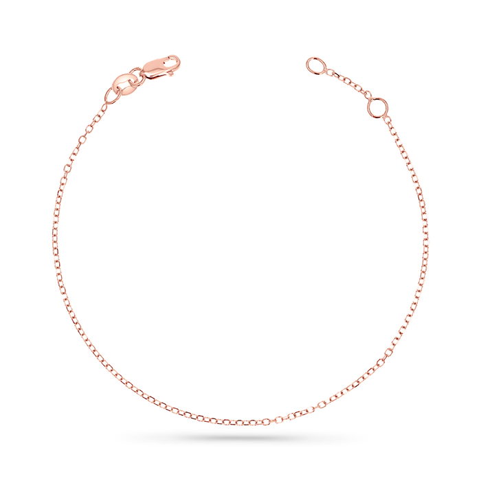 14K Gold Cable Chain Bracelet