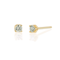 14K Gold Solitaire Studs
