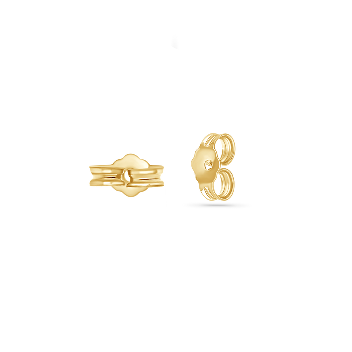 14K Solid Gold Earring Back