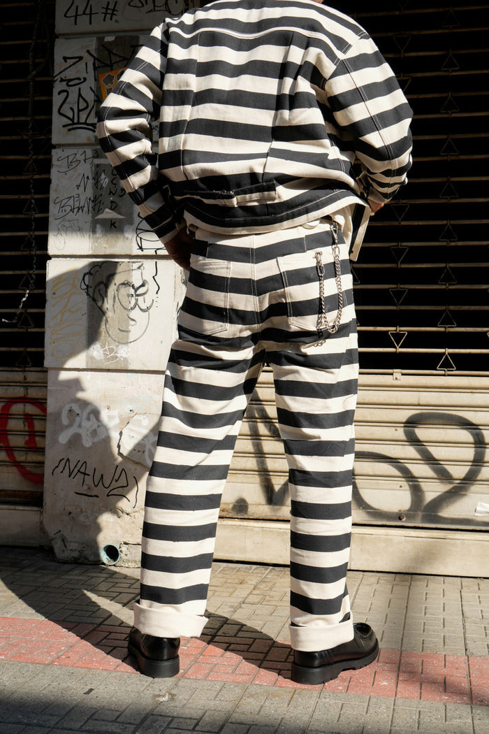 1930s Army Work pants - Prisoner stripe