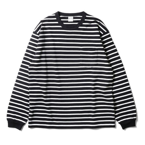 22379 BORDER L/S TEE - BLACK