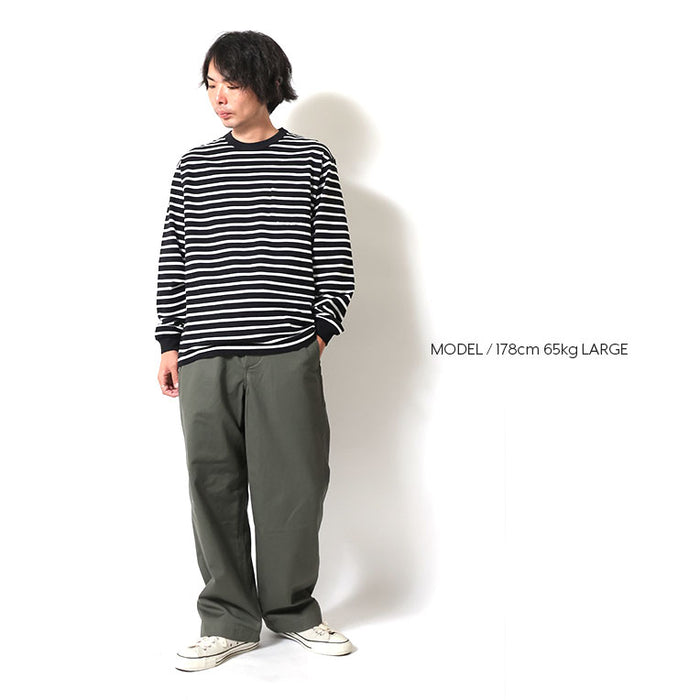 22379 BORDER L/S TEE - BLACK