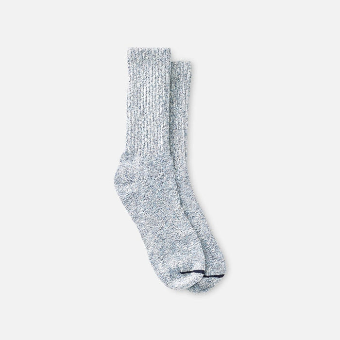 97656 (97660) COTTON RAG CREW SOCKS - BLUE/NAVY/WHITE