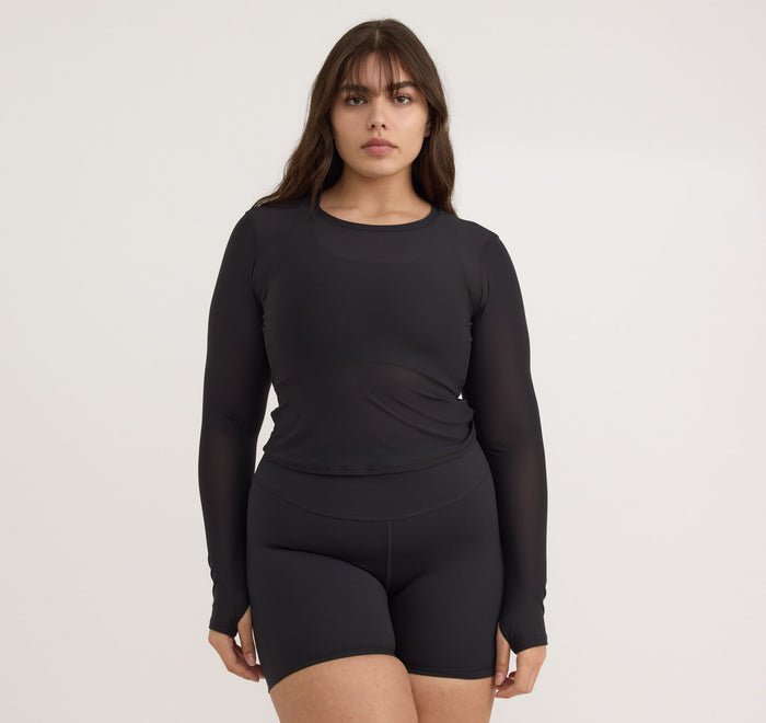 Active Mesh Long Sleeve Tee