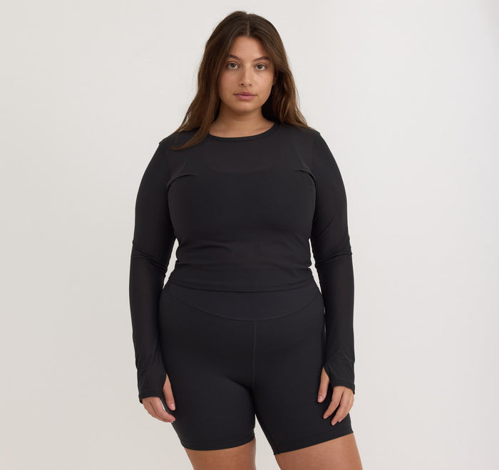 Active Mesh Long Sleeve Tee