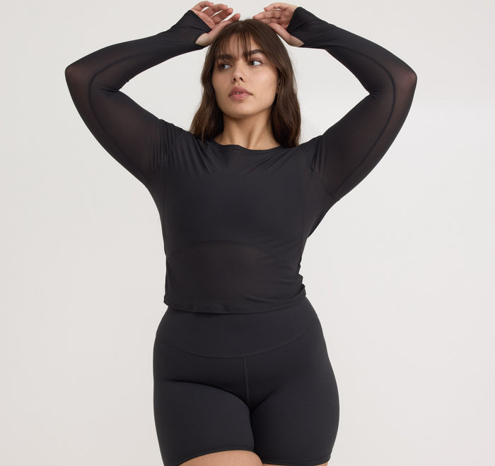Active Mesh Long Sleeve Tee