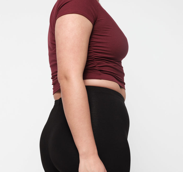 Active Rib Ruched Tee