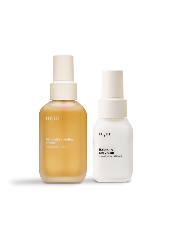 After Shave Bundle von nkm bestehend aus Antimikrobiellen Toner und Balancing Gel Cream