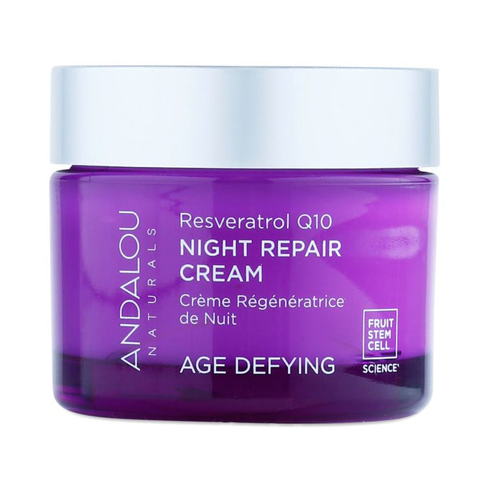 Andalou Naturals Resveratrol Q10 Night Repair Cream 2-Pack