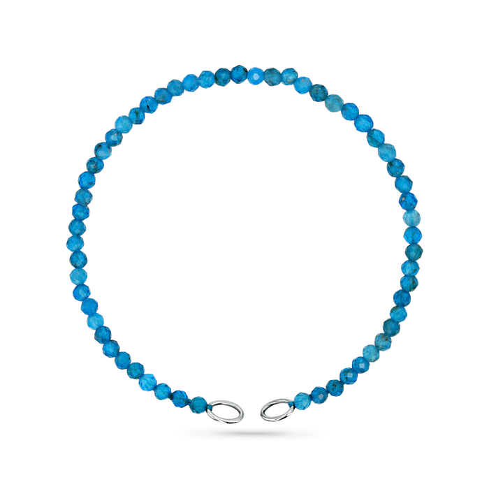 Apatite Bead Connector Bracelet