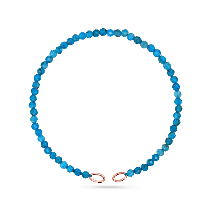 Apatite Bead Connector Bracelet