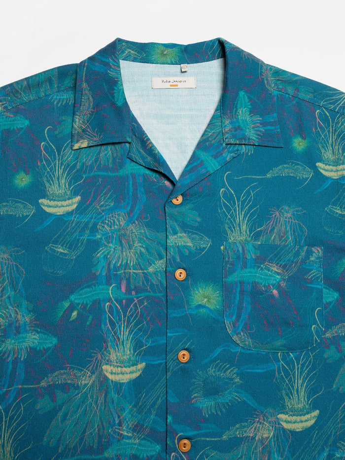 Arvid Hawaii Shirt - Deep Sea