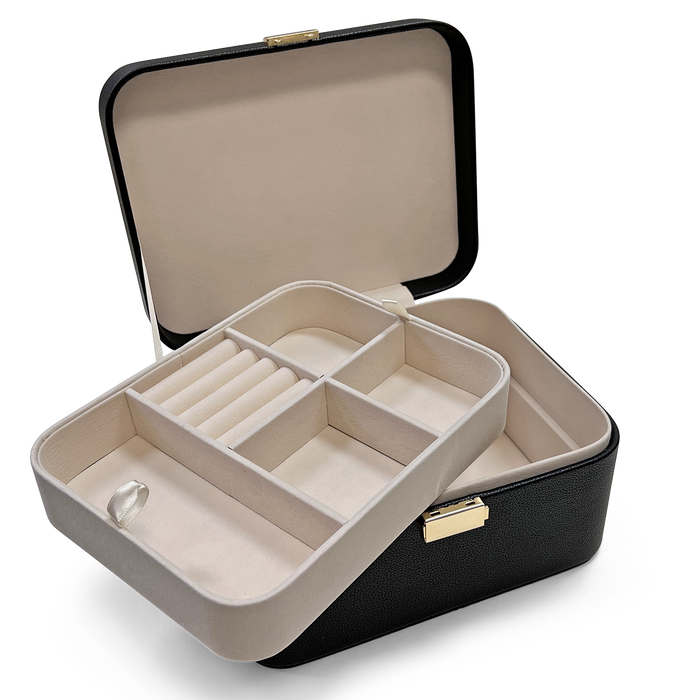 Baby Gold Black Jewelry Case