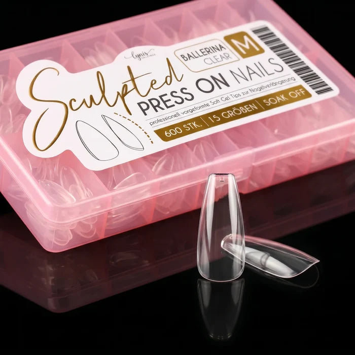 Ballerina M · Sculpted Pressonnails · Soft Gel Tips