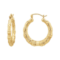 Bamboo Hoop Earrings