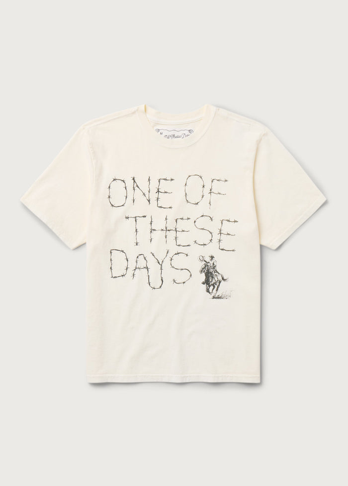 BARBED TEE S/S - BONE