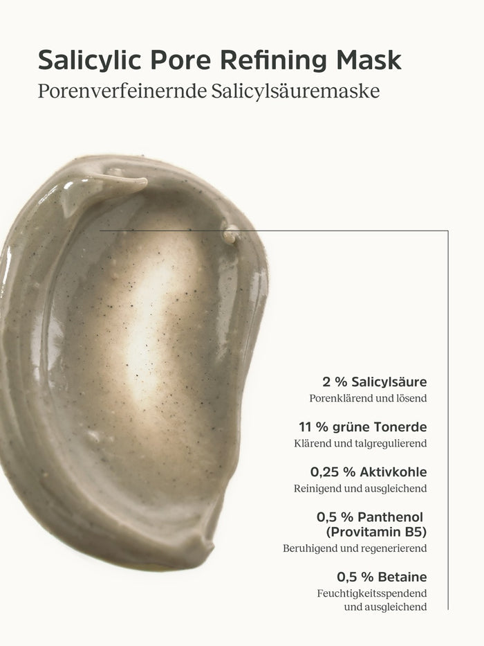 Konsistenz und Informationen zur Salicylic Pore Refining Mask von nkm