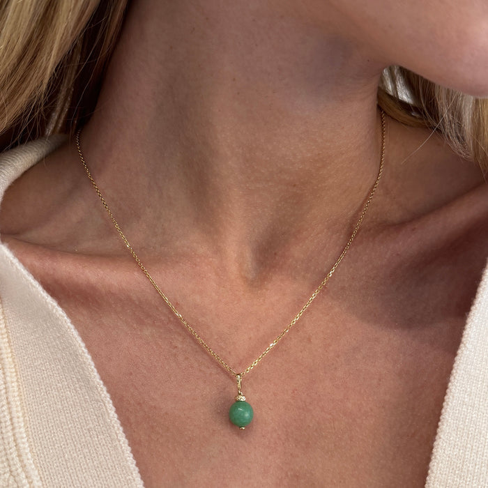 Bauble Jade Bead Charm