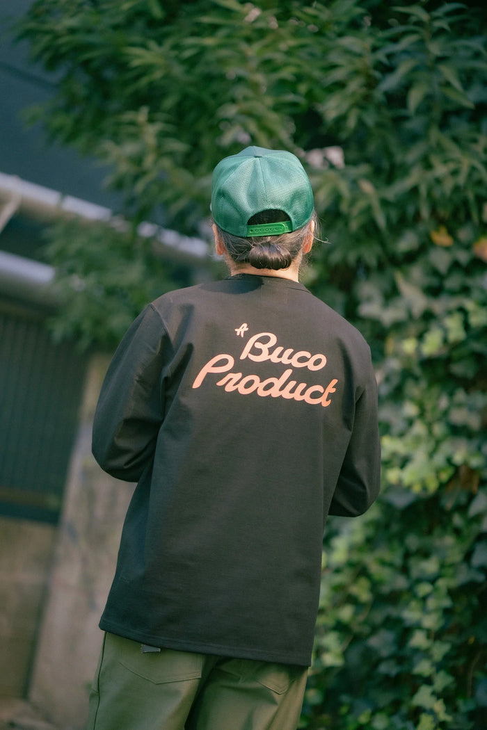 BC25105 BUCO L/S TEE / LOOK AT HOW BUCO DID IT! - BLACK