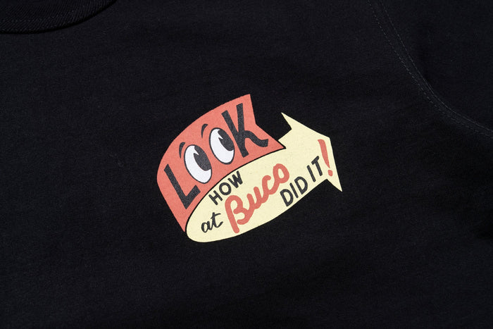 BC25105 BUCO L/S TEE / LOOK AT HOW BUCO DID IT! - BLACK