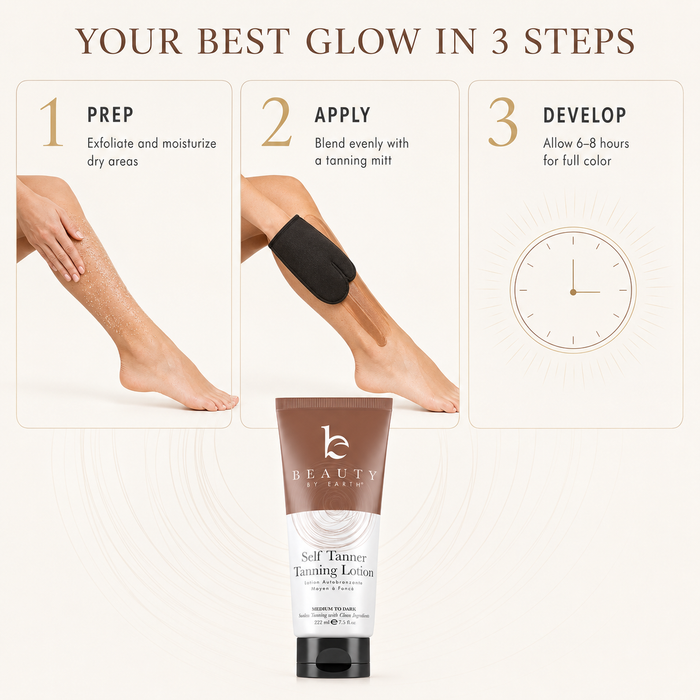 Beauty by Earth Self Tanner – Medium to Dark