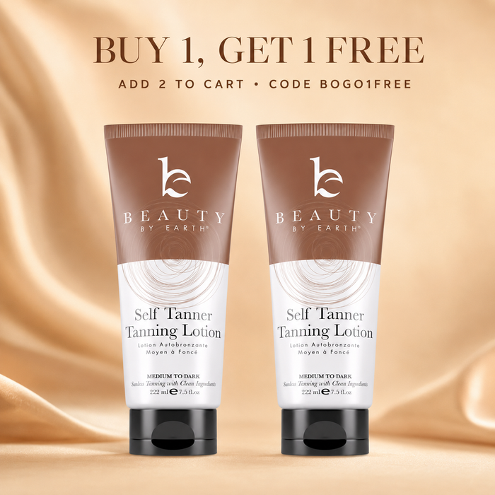 Buy 1 Get 1 Free Beauty by Earth Self Tanner Medium to Dark – add 2 to cart and use code BOGO1FREE
