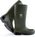 Steplite Easygrip Non Safety Work Boots in Green/Black from the side view