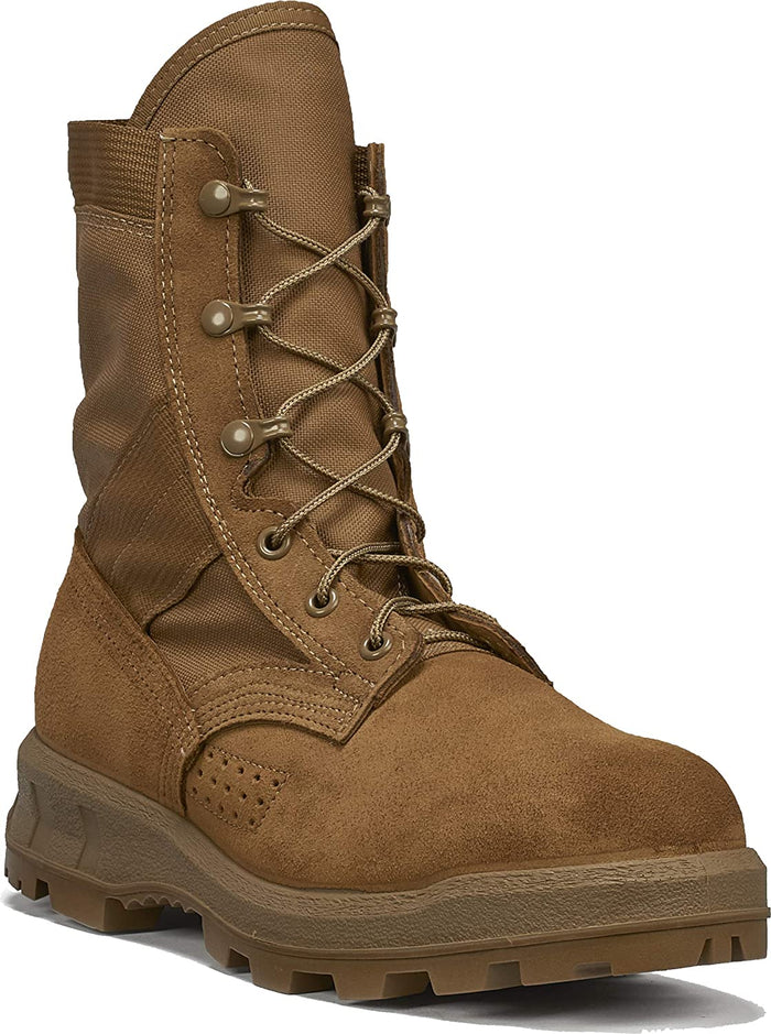Belleville Men's 901 V2 Burma 8" Lightweight Jungle/Tropical Boot in Coyote Side Angle View