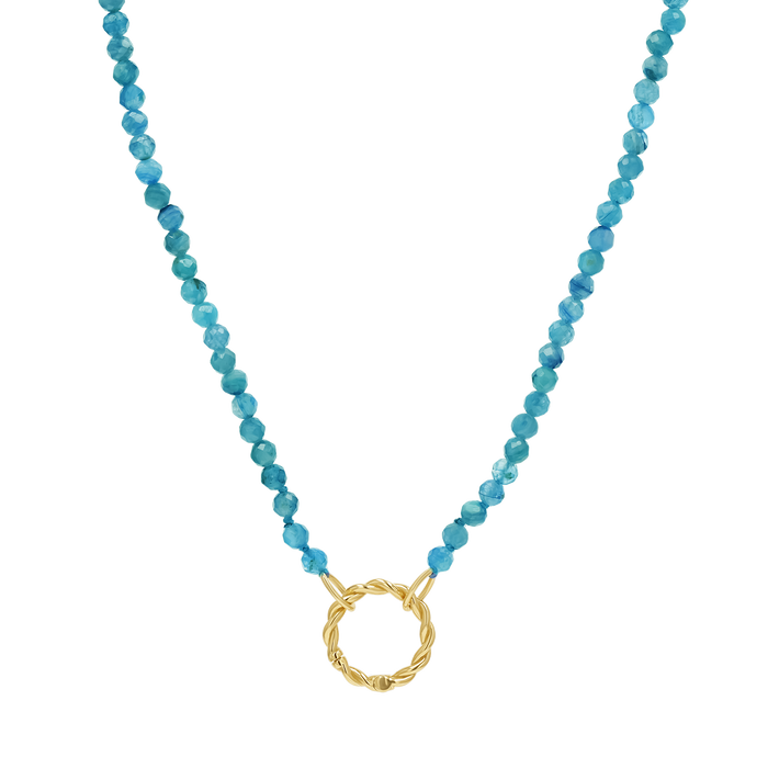 Blue Apatite Connector Necklace