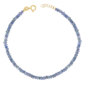 Blue Sapphire Faceted Bead Bracelet