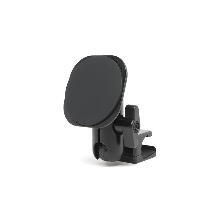 Image of Offroam MagSafe-compatible Phone Mount for BMW X5 2024-2026 | X6 2024-2027 | X7 2023-2027. This premium phone mount installs easily without drilling or glue. High force magnets hold phone on any trail, road, or track. Perfect placement without blocking screens, driver view, or air flow. Fully adjustable positioning.