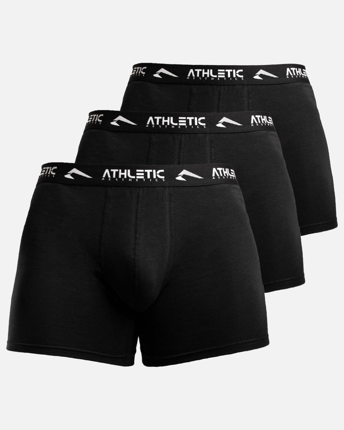 Boxershorts 3er Pack (Black) - Athletic Aesthetics