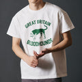 BR-25313 Pigment Dye14/- G.O.A.T S/S T-shirt BLOODHOUNDS - WHITE