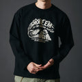 BR-25331 10/- 90's Heavy Weight L/S Print T-shirt SMOKE 'EM - BLACK