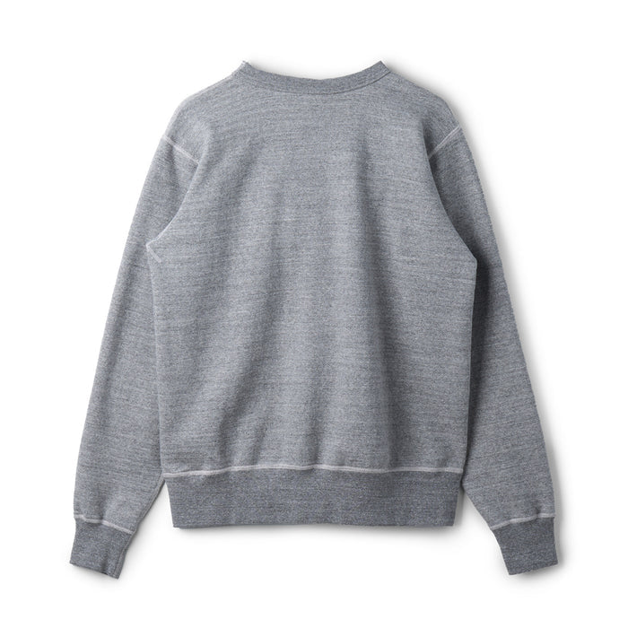 BR69630 SET-IN CREW NECK SWEAT SHIRT U.S.A.F SELFRIDGE FIELD - H.GRAY