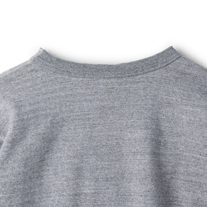 BR69632 SET-IN CREW NECK SWEAT SHIRT AIRMENS MOSQUITO CLUB - H.GRAY
