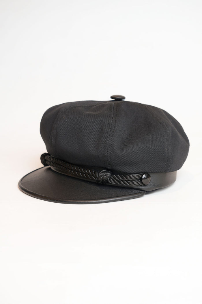 BRANDO W/LEATHER - BLACK