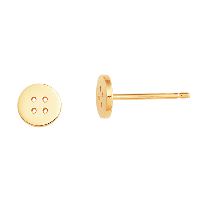 Button Stud Earrings