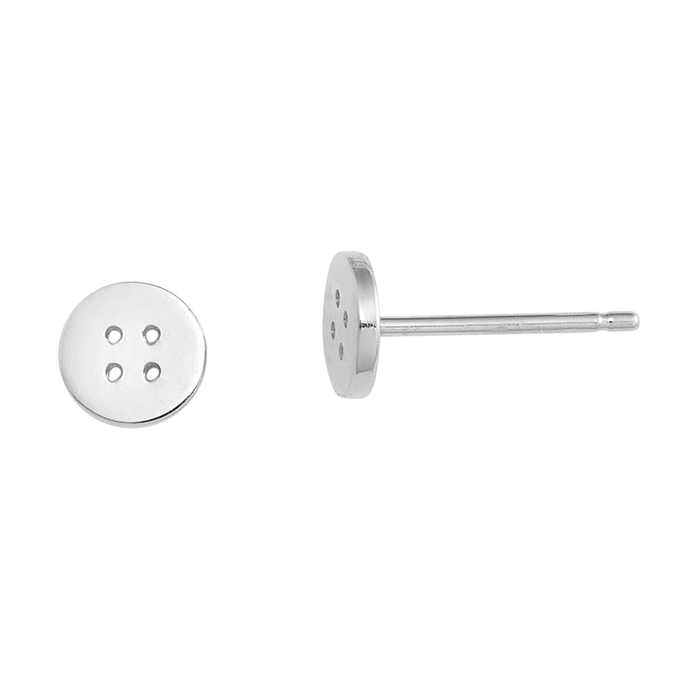Button Stud Earrings