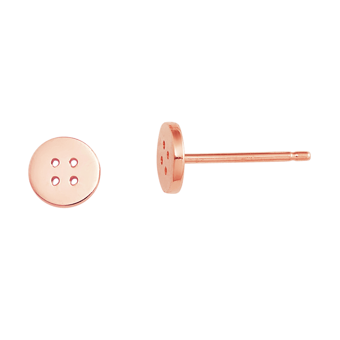 Button Stud Earrings