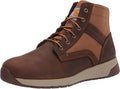 Force 5" Soft Toe Lightweight Sneaker Boot in Brown Leather & Tan Duck from the size view