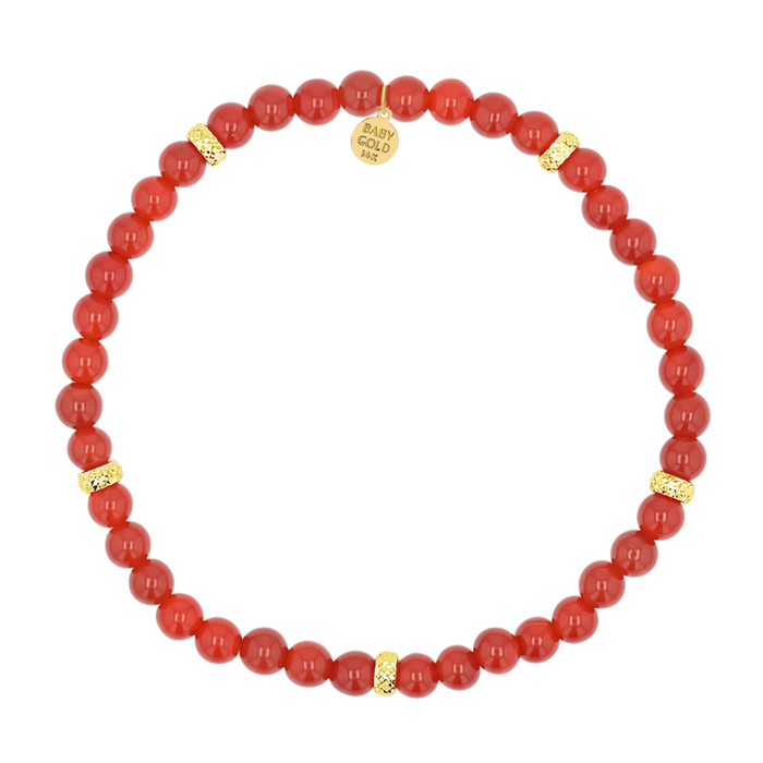 Carnelian Bead Bracelet