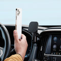 Image of Offroam MagSafe-compatible Phone Mount installed securely in Chevy Colorado | GMC Canyon 2015-2022. This premium phone mount installs easily without drilling or glue. High force magnets hold phone on any trail, road, or track. Perfect placement without blocking screens, driver view, or air flow. Fully adjustable positioning.