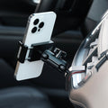 Image of Offroam Phone Mount installed securely in Chevrolet Suburban | Tahoe & GMC Yukon | Yukon XL 2021-2024. This premium phone mount installs easily without drilling or glue. Spring loaded Universal holder for use with any phone. Perfect placement without blocking screens, driver view, or air flow. Fully adjustable positioning.