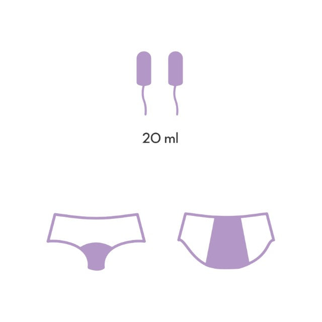 Chilot menstrual FEMME RÉPUBLIQUE Braga Menstrual Daily, cu segmente din plasă pe șolduri, mărime XL, negru
