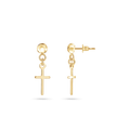Classic Cross Drop Earrings