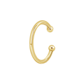 Solid ear cuff made of 14k yellow gold.