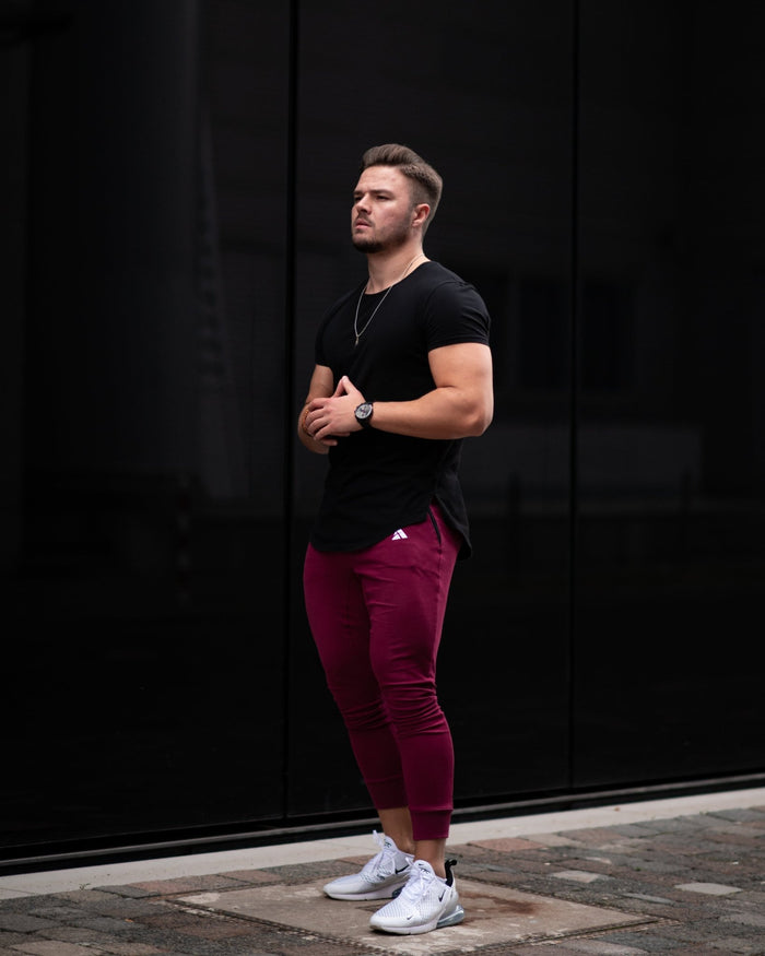 Classic Joggers (Burgundy) - Athletic Aesthetics