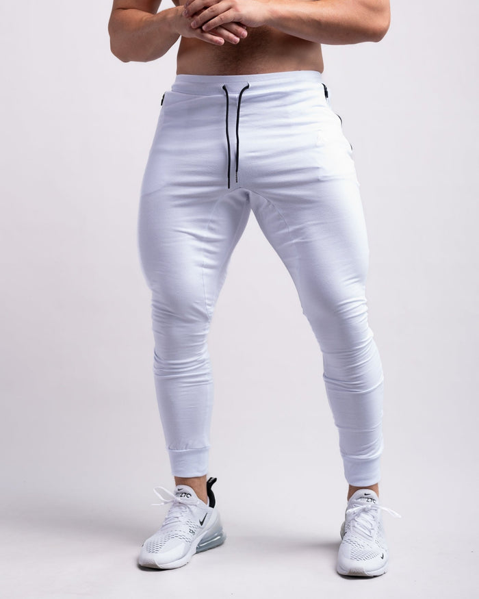 Classic Joggers (White) - Athletic Aesthetics