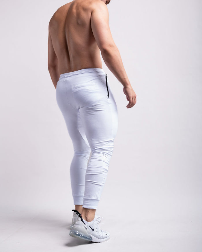 Classic Joggers (White) - Athletic Aesthetics
